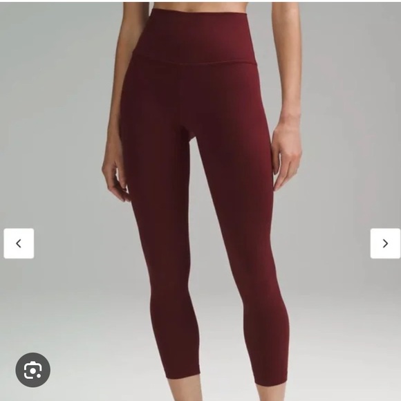 lululemon athletica Pants - Lululemon Align Leggings size 6 red merlot 25 inch